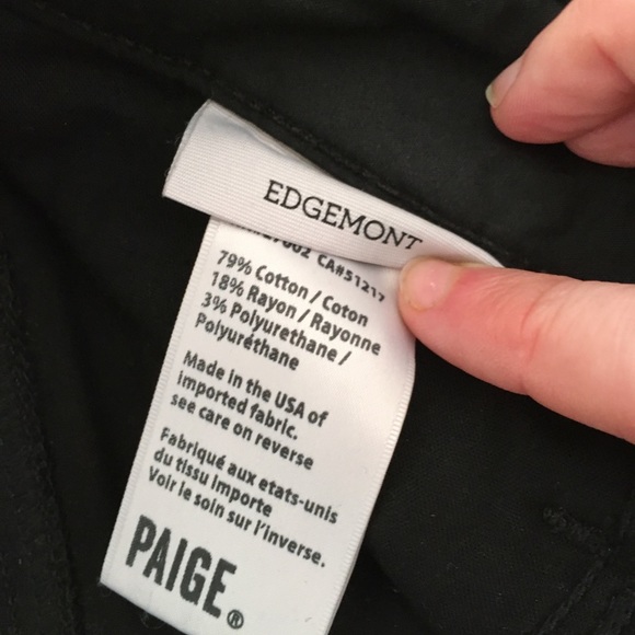 Black Paige Jeans - Picture 3 of 4